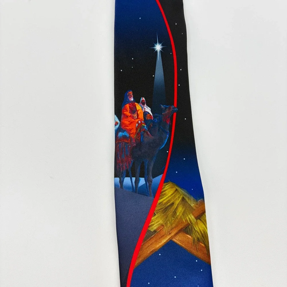 Holiday Traditions Necktie Nativity Scene Christmas Religious Hallmark Christian